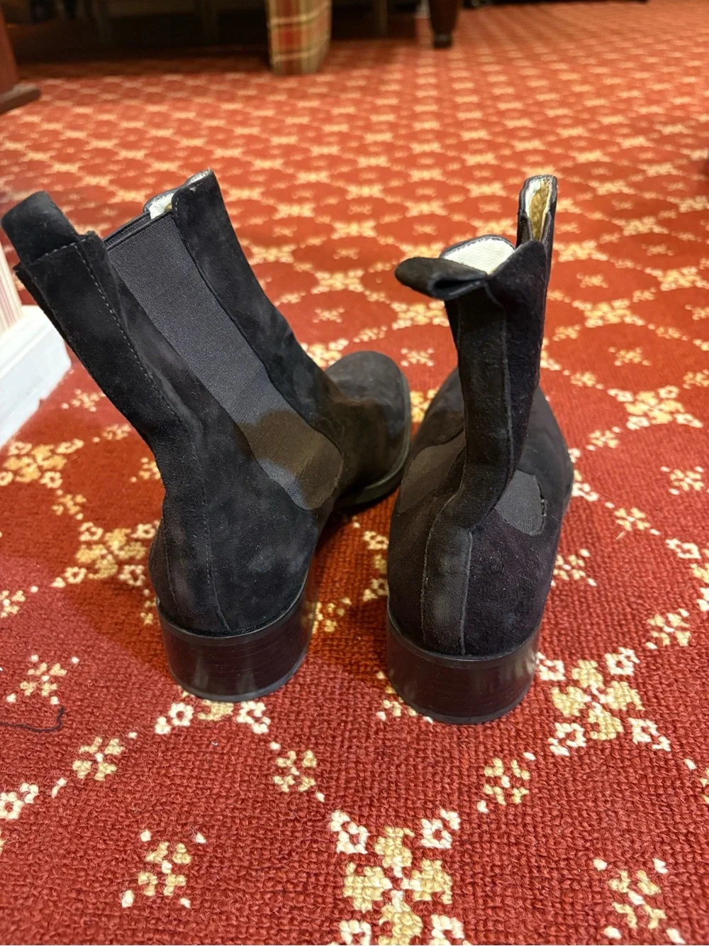 Black Suede Chelsea Boots - women’s Ankle Boots